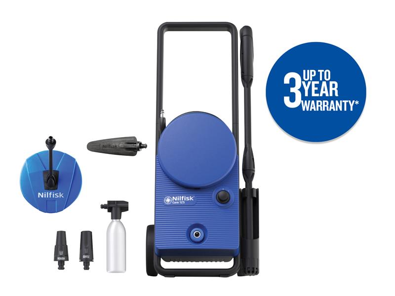 Nilfisk KEW125HPWHG CORE 125 Home & Garden Pressure Washer 125 bar 240V